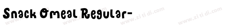 Snack Omeal Regular字体转换